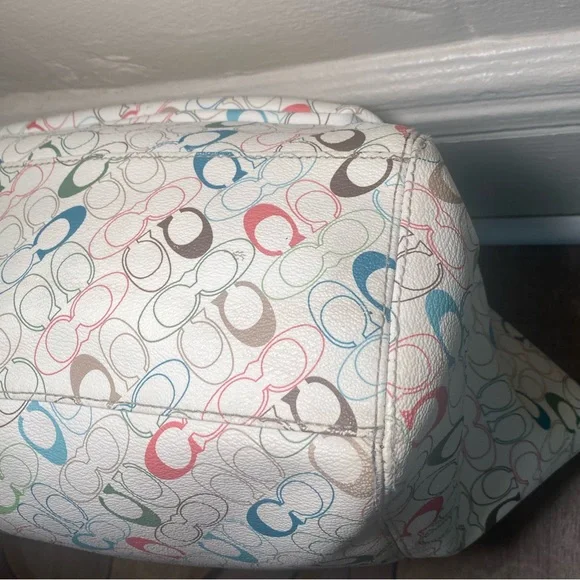 Coach Chelsea Signature C Monogram
Shoulder Tote Zip Bag Multicolor - Picture 7 of 9